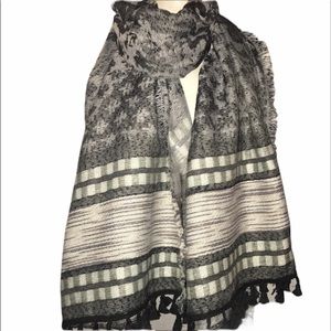 Express plaid print blanket scarf